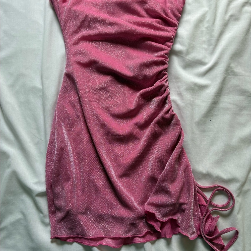 Princess Polly Shimmering Pink Mini Dress